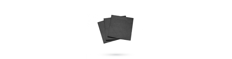 Paquet de 100 mini serviettes noires